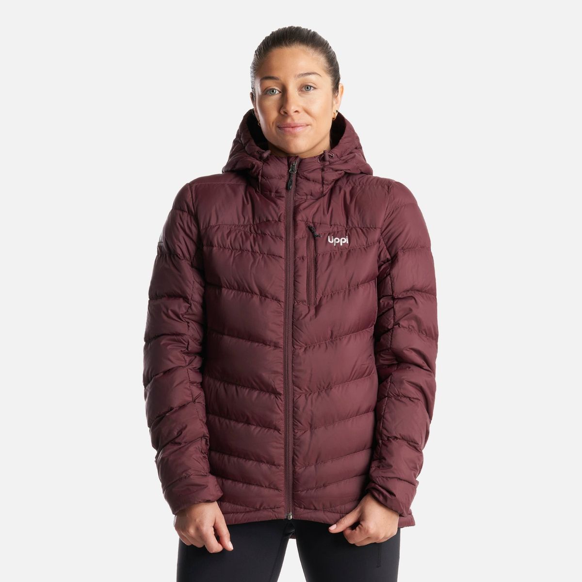 LIPPI - Chaqueta Mujer Bazpur Down Hoody Jacket Burdeo Lippi