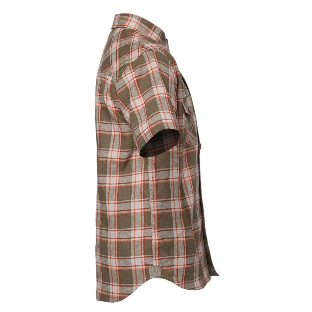 LIPPI - Camisa Niño Mountain Towns Shorts Sleeve Shirt Verde Militar / Crema Lippi