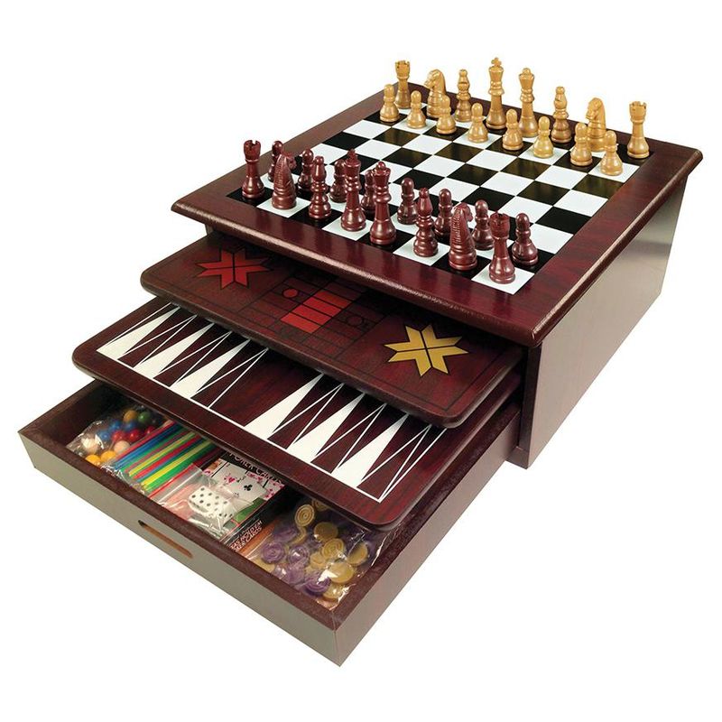 SPINMASTER - JUEGO SET JUEGOS 12 EN 1 (Ajedrez, Damas, Pachisi, etc)