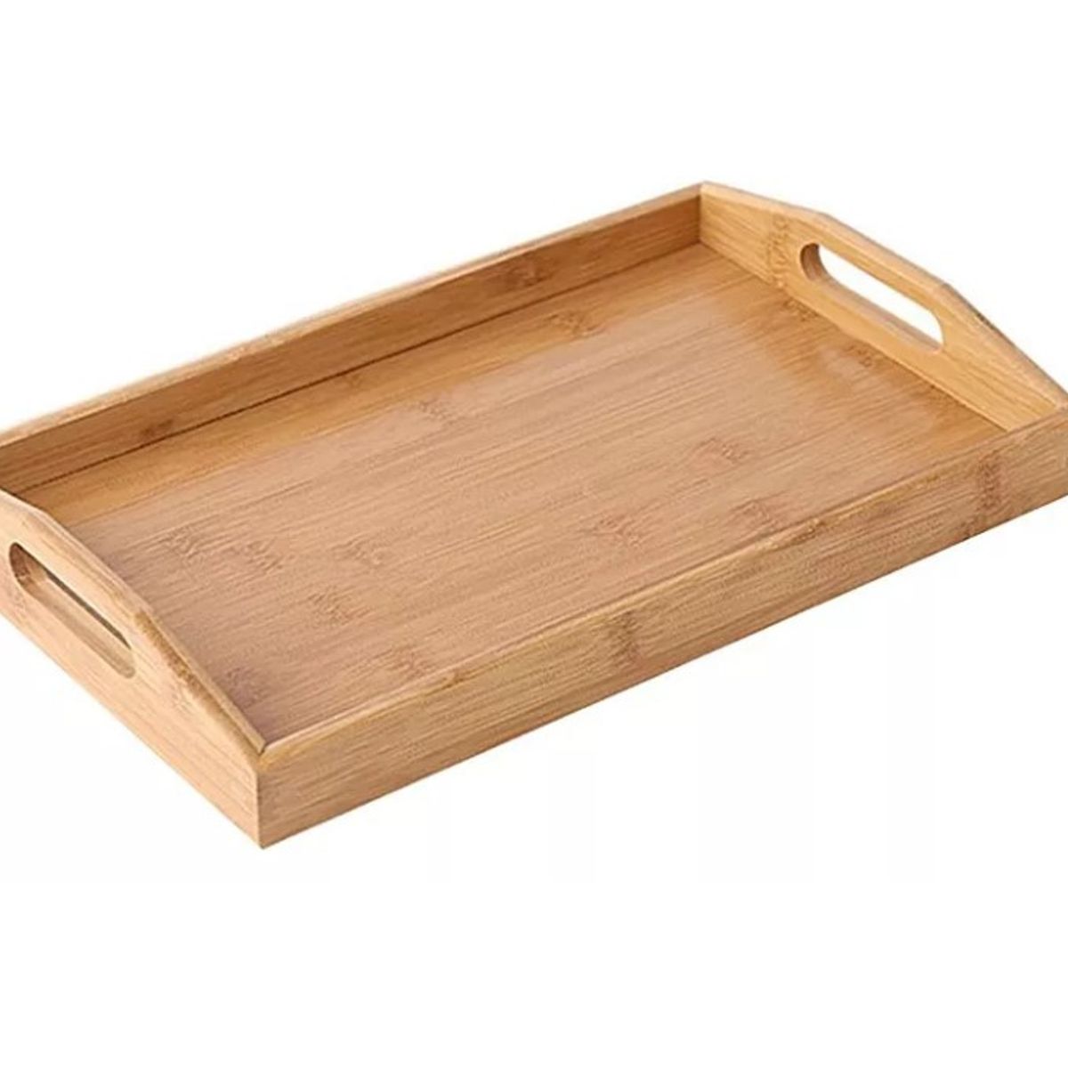 GENERICO - Bandeja Rectangular Para Servir Bandeja Desayuno Bambú