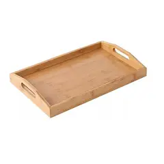 GENERICO - Bandeja Rectangular Para Servir Bandeja Desayuno Bambú
