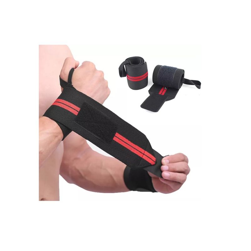 GENERICO - Par Muñequera Elástica Ajustable Deportiva Pesas Gym