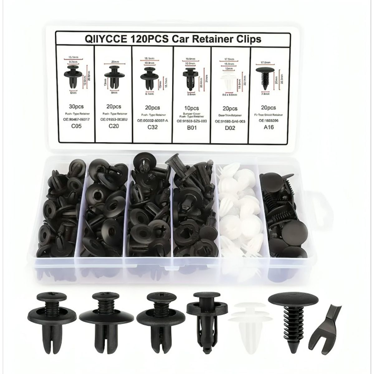 OEM - Set Clip Remache Plastico Sujecio
