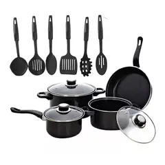 GENERICO - Set De Ollas Juego De Ollas Sarten Olla Antiadherente 13 Pcs