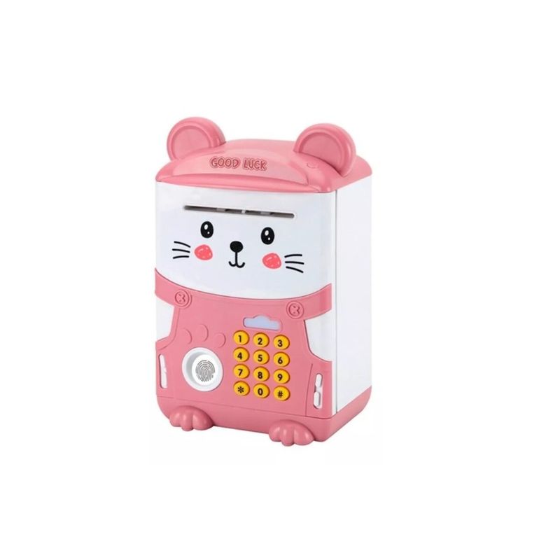 GENERICO - Alcancía Gato Ahorro Automática Contraseña Sonido Y Huella