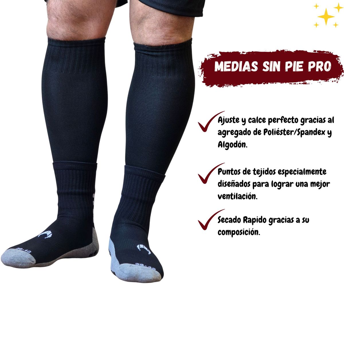 FORCE - Media Calceta Futbol Deportiva Sin Pie