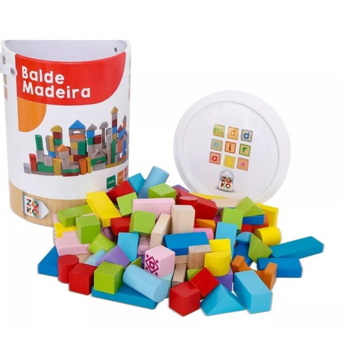 GENERICO - Bloques De Madera 100 Pcs
