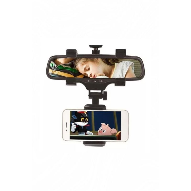 GENERICO - Soporte De Celular Auto Para Espejo Retrovisor