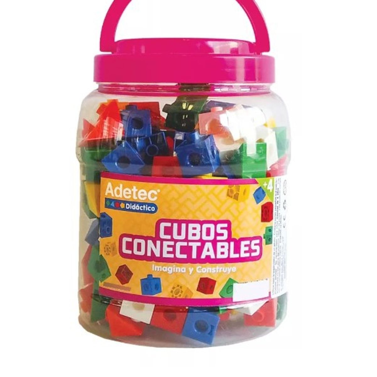 GENERICO - Juego Didáctico Cubos Conectables Adetec 140 Pz - 616