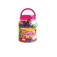 GENERICO - Juego Didáctico Cubos Conectables Adetec 140 Pz - 616