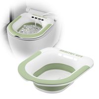 Baño Asiento Alivio Hemorroides Embarazadas Bidé Plegable verde