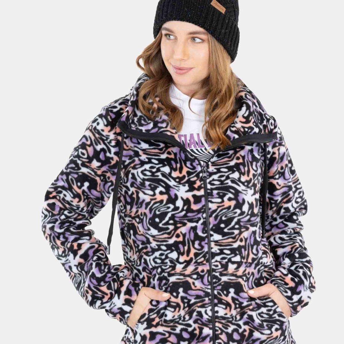 MAUI AND SONS - Poleron Micropolar Mystical Sunset Multicolor Mujer Maui And Sons