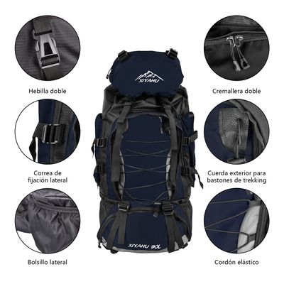 Imagen 2 del producto Mochila Impermeable De 90l Para Camping Trekking Y Viajes