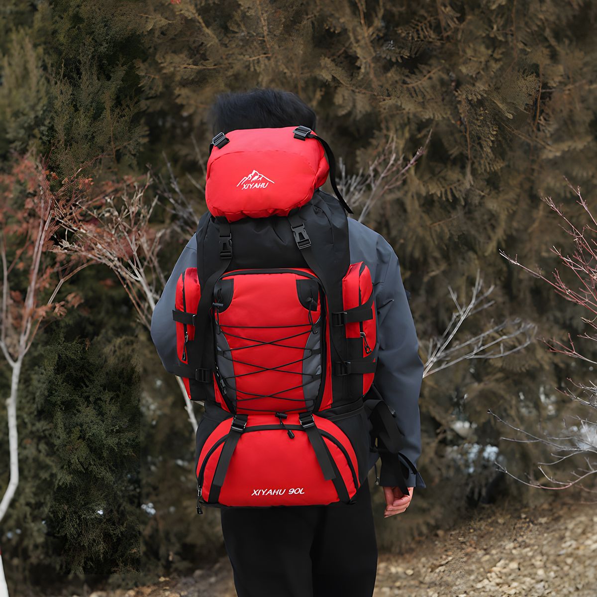 AIZO - Mochila Impermeable De 90l Para Camping Trekking Y Viajes