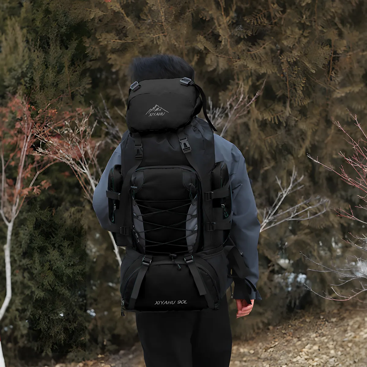 AIZO - Mochila Impermeable De 90l Para Camping Trekking Y Viajes