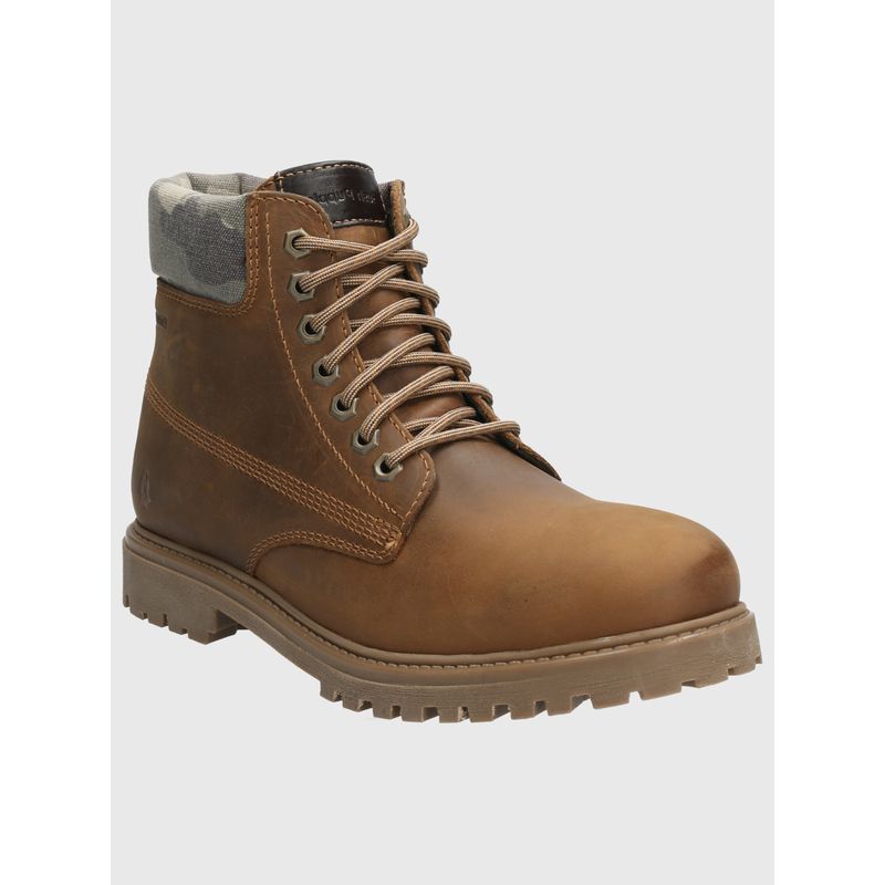 HUSH PUPPIES - Botin Cuero Hombre Negam Café HUSH PUPPIES