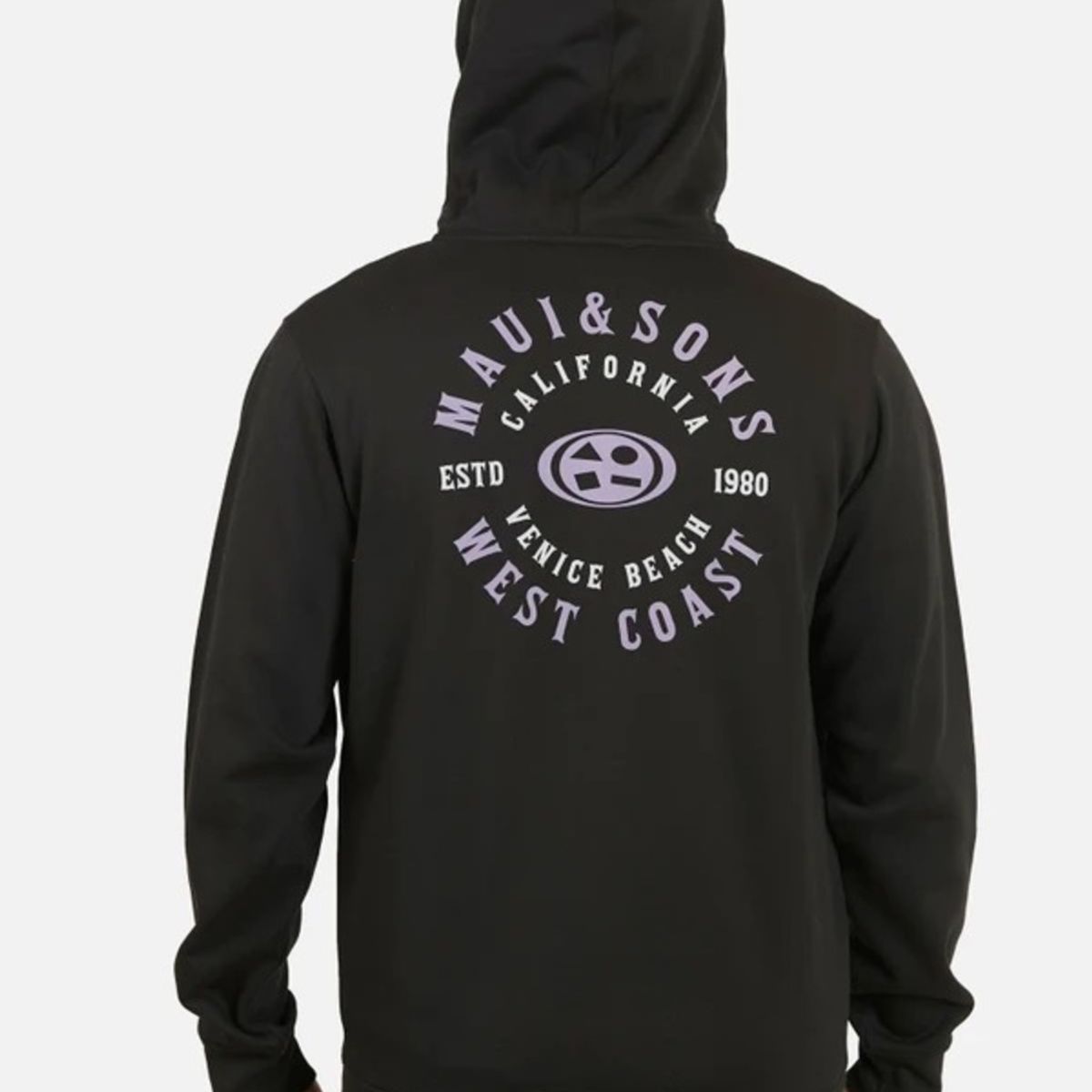 MAUI AND SONS - Poleron Velvet MS Vogue Negro Hombre Maui And Sons