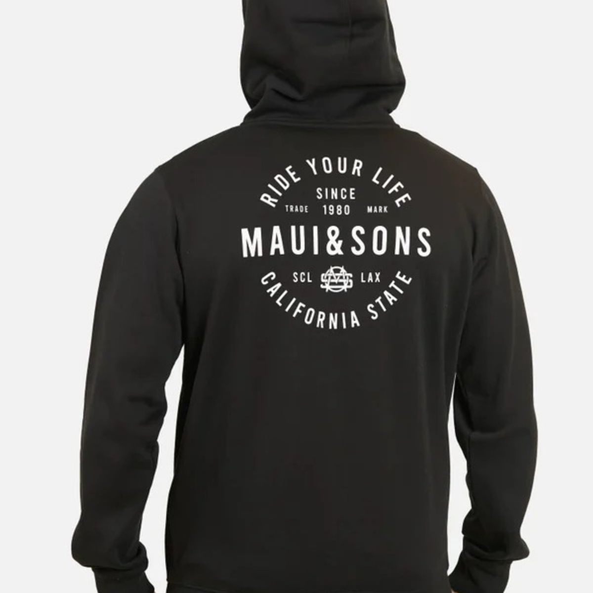 MAUI AND SONS - Poleron MS Nova Nimble Negro Hombre Maui And Sons