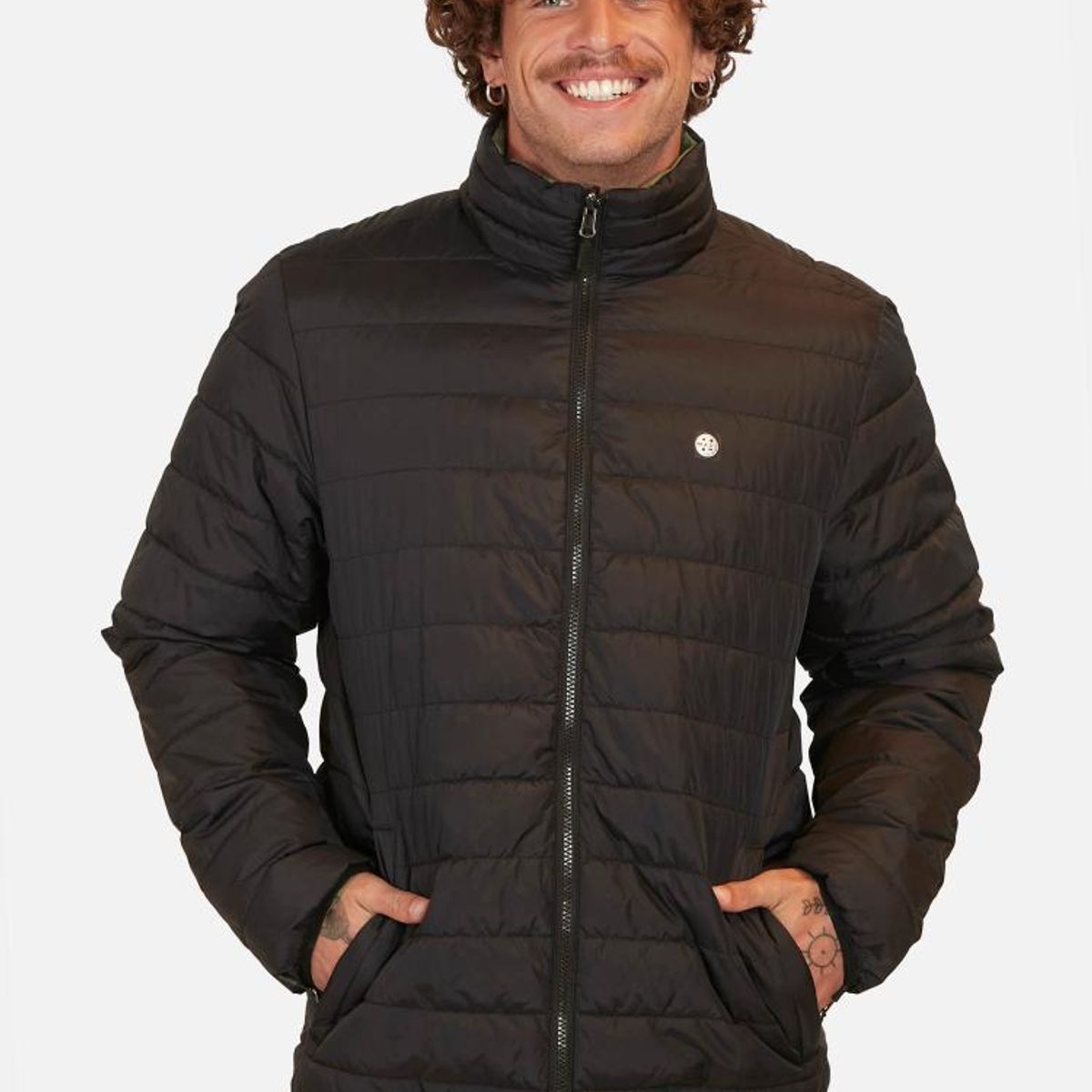 MAUI AND SONS - Parka Puffa Halaula Negro Hombre Maui And Sons - Negro