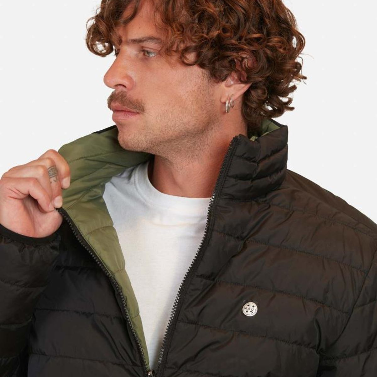 MAUI AND SONS - Parka Puffa Halaula Negro Hombre Maui And Sons - Negro