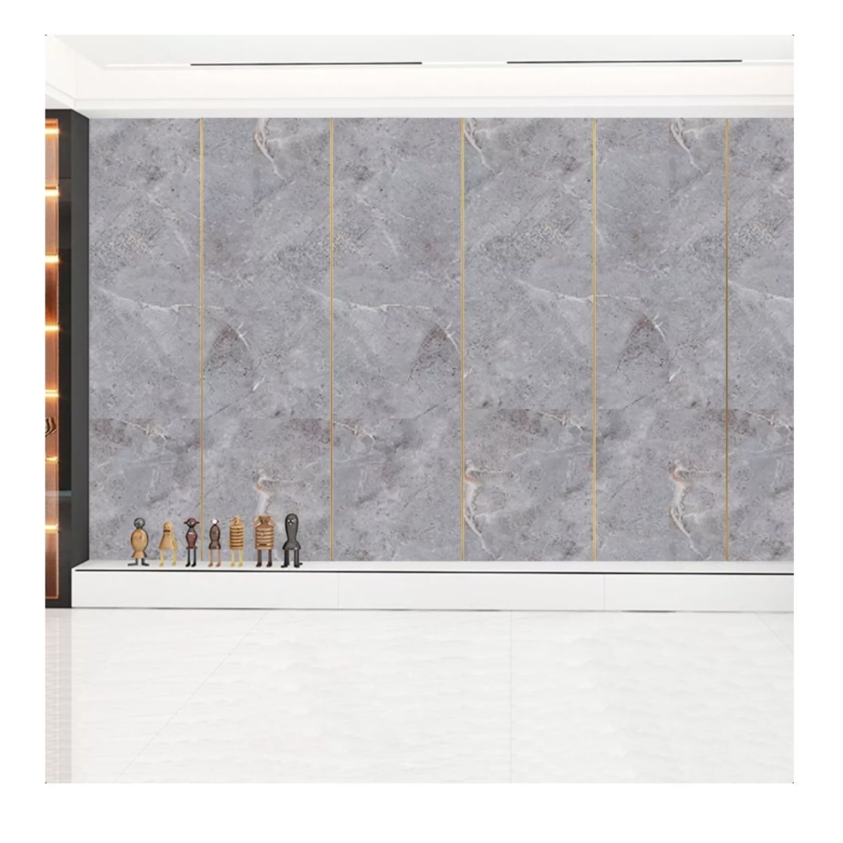 GENERICO - Papel Mural Autoadhesivo Mármol Ladrillo Pared Y Piso 60x300