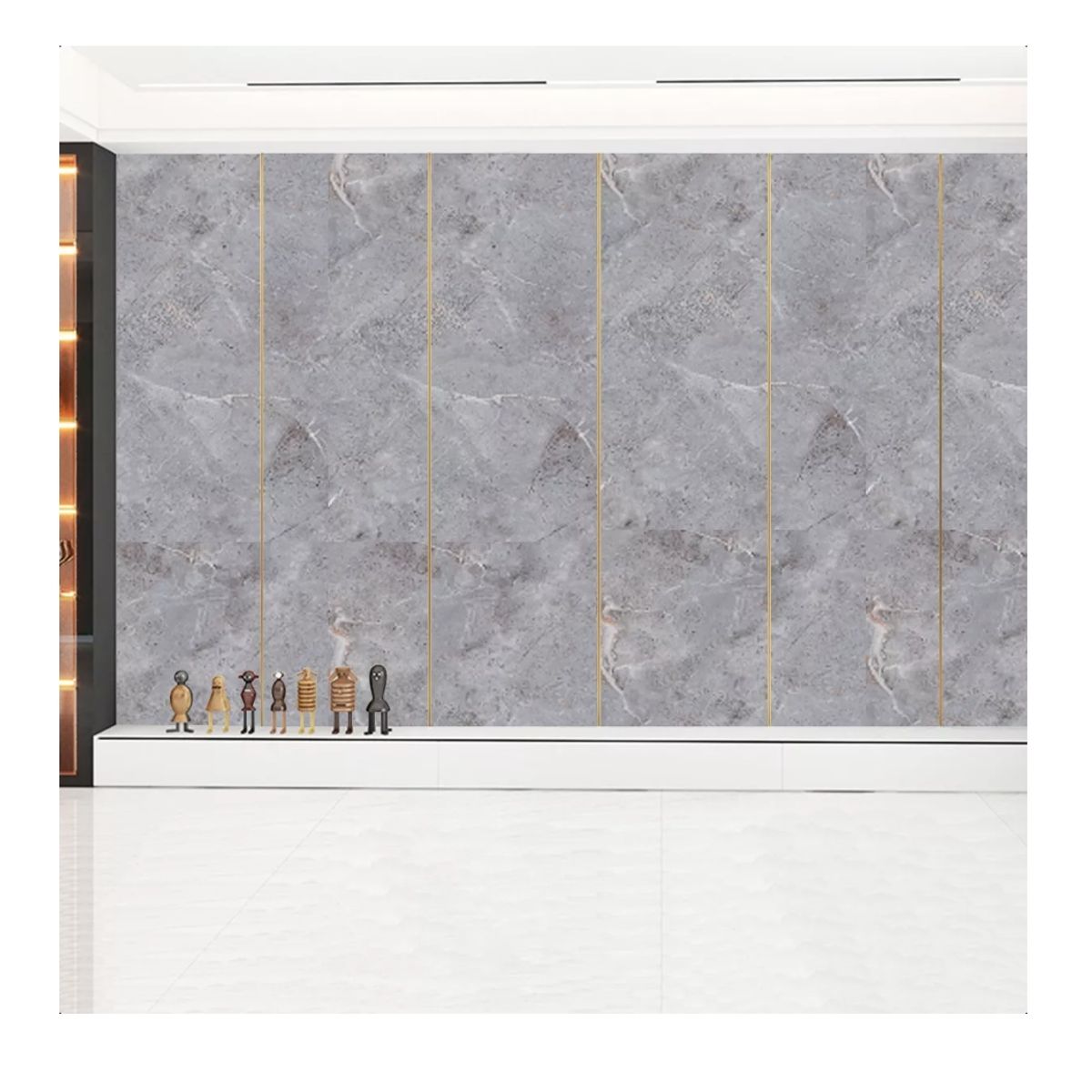 GENERICO - Papel Mural Autoadhesivo Mármol Ladrillo Pared Y Piso 60x300