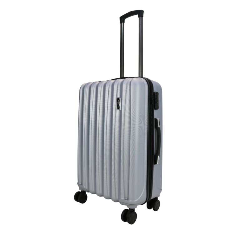 Maleta Brasilia M 8 Ruedas Plata Gris M