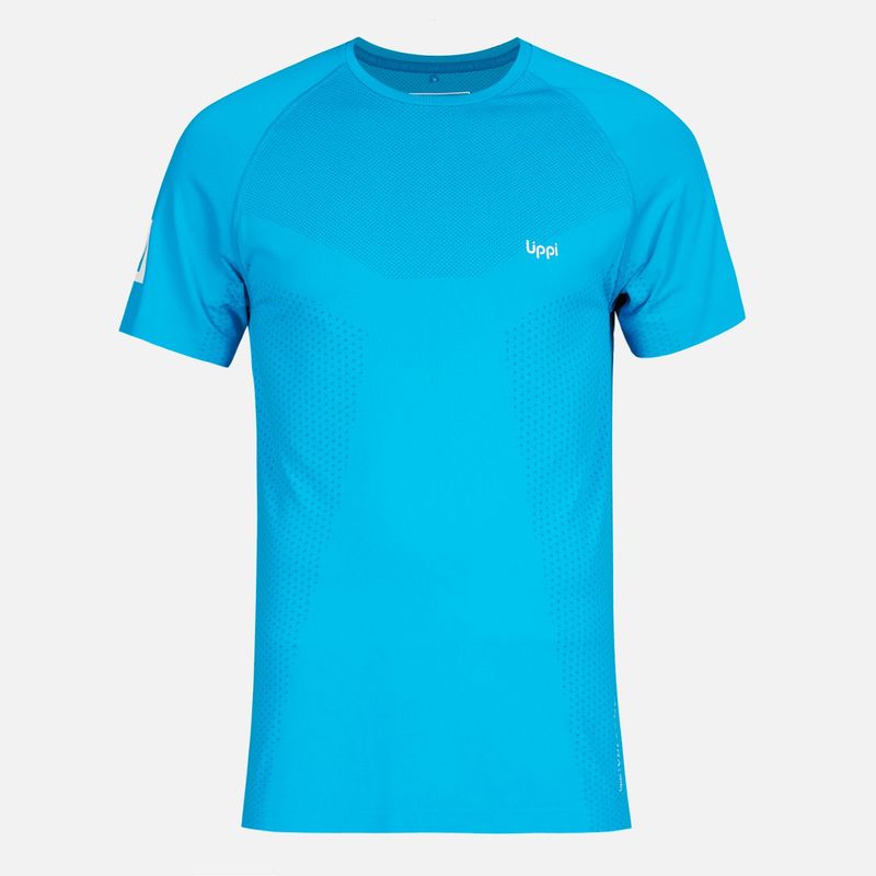 LIPPI - Polera Hombre 4 Run Seamless Trail T-Shirt Azul Lippi