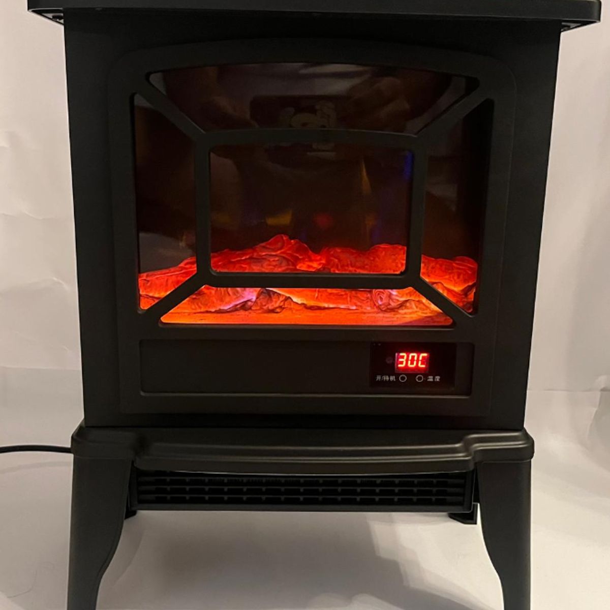 ALCAZAR - Chimenea  Eléctrica  Control Remoto Llama 3 D 2000W