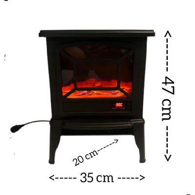 Imagen 2 del producto Chimenea Eléctrica Control Remoto Llama 3 D 2000W