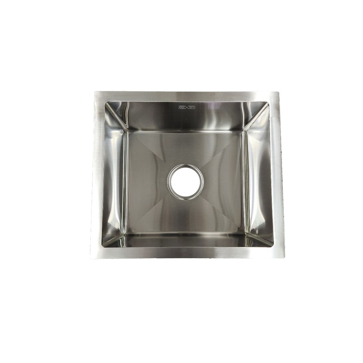 GENERICO - Lavaplatos acero inoxidable 43x43 Deluxe color Silver