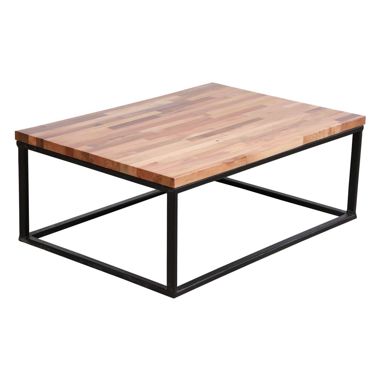 MUEBLES NATIVA - Mesa de Centro Industrial Rustica