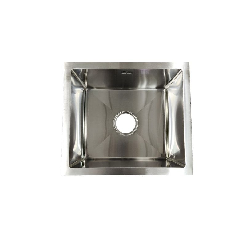 GENERICO - Lavaplatos acero inoxidable 45x40 Deluxe color Silver