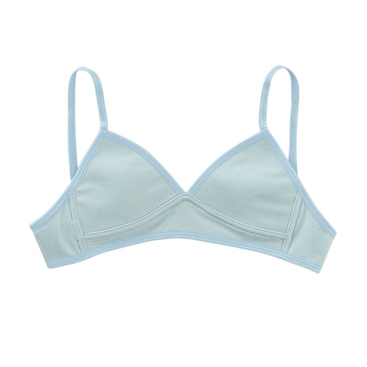 LEONISA - Top básico principiante en algodón para niña 061311 Azul Claro