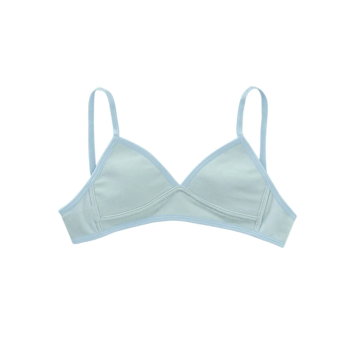 LEONISA - Top básico principiante en algodón para niña 061311 Azul Claro