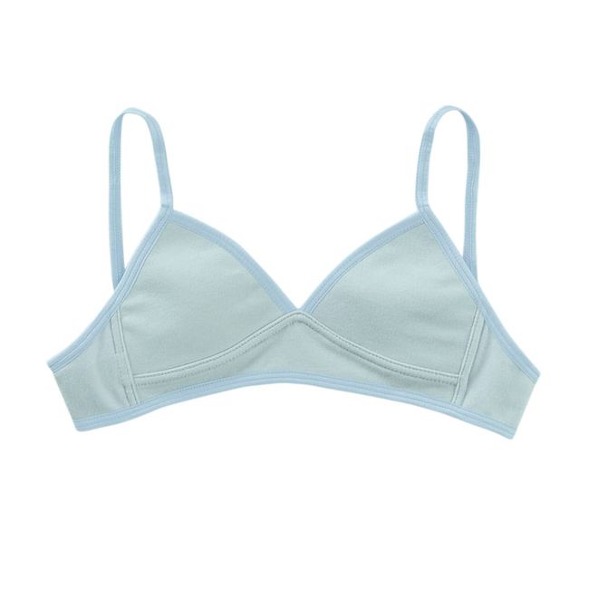 LEONISA - Top básico principiante en algodón para niña 061311 Azul Claro