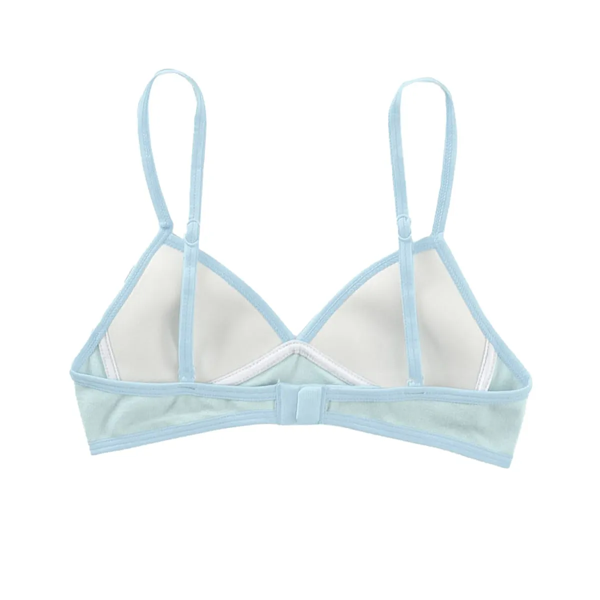 LEONISA - Top básico principiante en algodón para niña 061311 Azul Claro