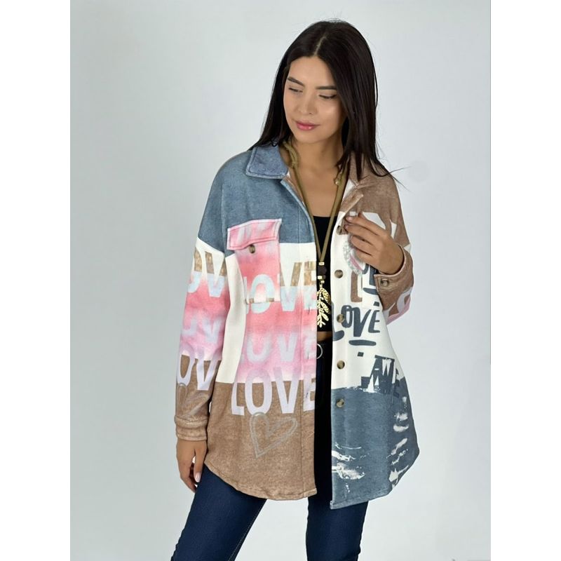ENIGMATICA BOUTIQUE - Chaqueta Gamuza Mujer Con Bolsillos Abotonada  Modelo Mariana