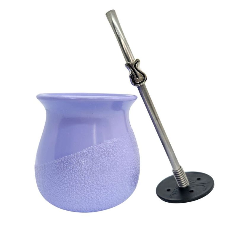 COSAS NUESTRAS - mate bocha con bombilla violeta