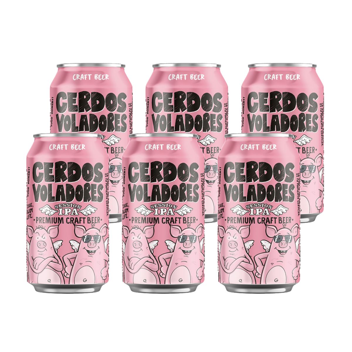 BARCELONA BEER COMPANY - Pack 6 Cervezas Cerdos Voladores Lata 330cc