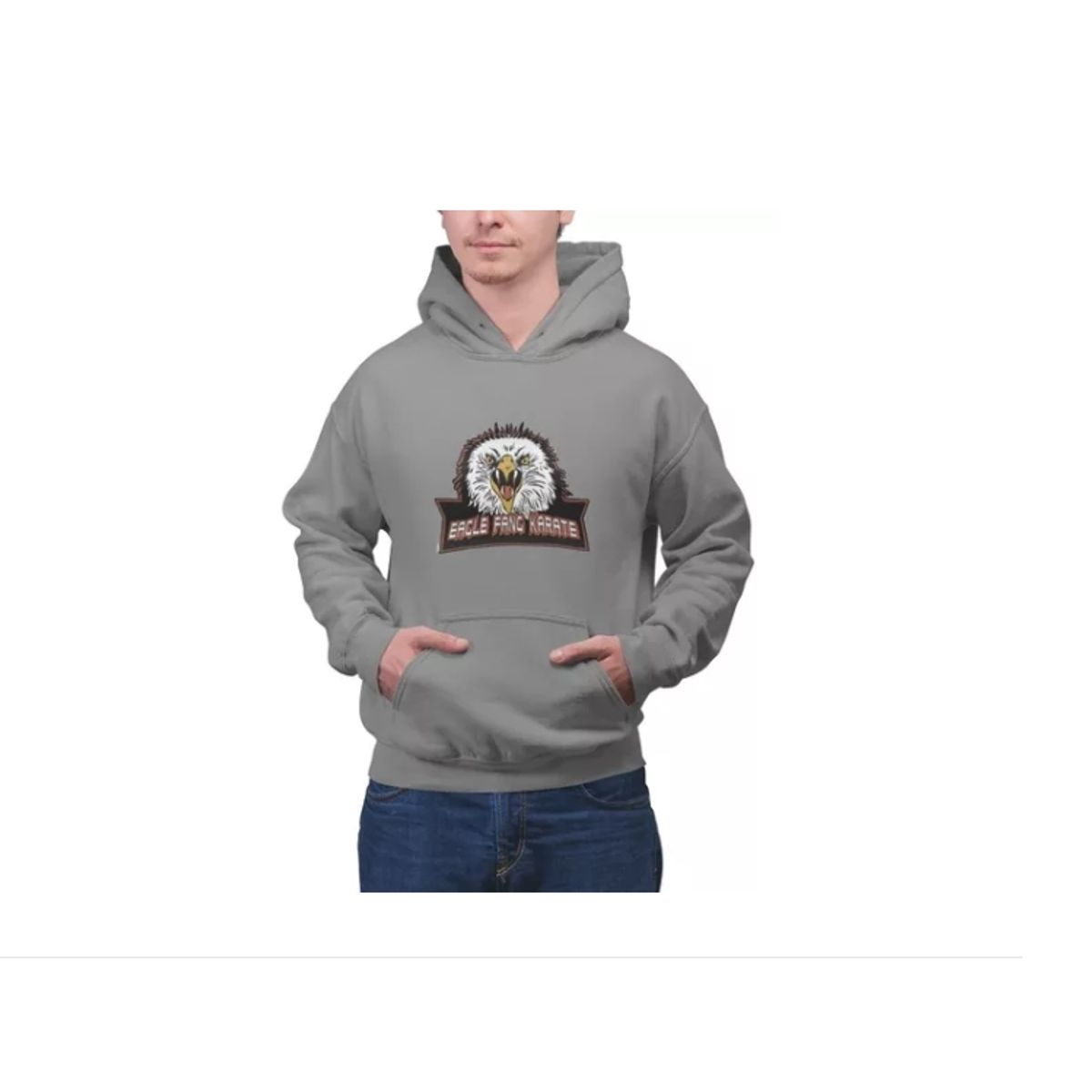 GENERICO - Poleron Unisex Eagle Fang Karate Cobra Kai Algodon Estampad