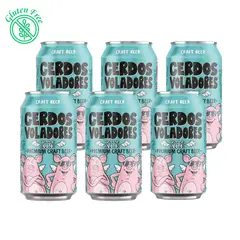 BARCELONA BEER COMPANY - Pack 6 Cervezas Cerdos Voladores Gluten Free Pale Ale 330cc