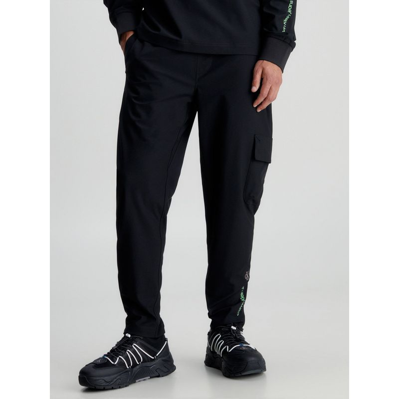 CALVIN KLEIN - Jogger Technical Hwk Pant Negro Calvin Klein