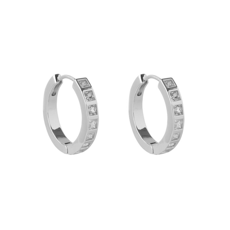 BOAZ JOYAS - ARGOLLAS FARA BAÑADAS EN ORO BLANCO