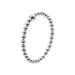 GENERICO - Anillo de Plata 925 Anti Estrés Serie Esferas