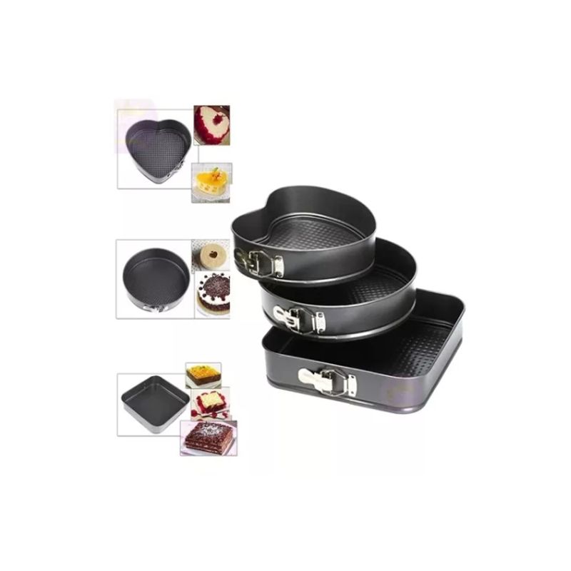 GENERICO - Molde Torta Desmontable Set 3 Pieza