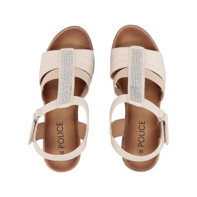 Imagen 2 del producto Sandalia Mujer Blanco Taco Medio Trini