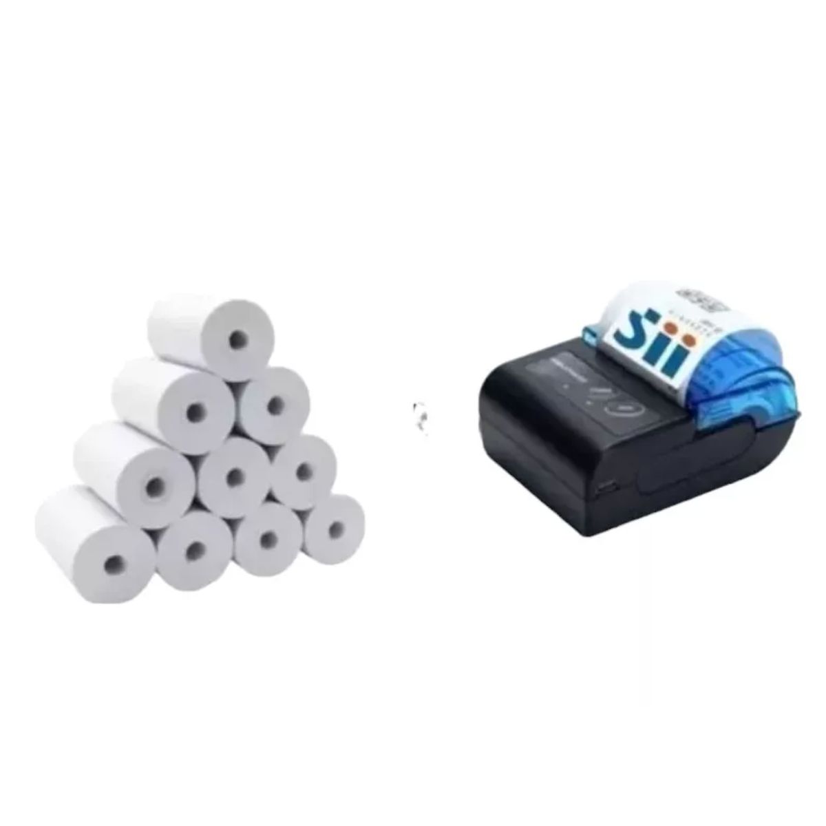 GENERICO - Mini Impresora Térmica Sii E-boleta, 58mm + 10 Rollos