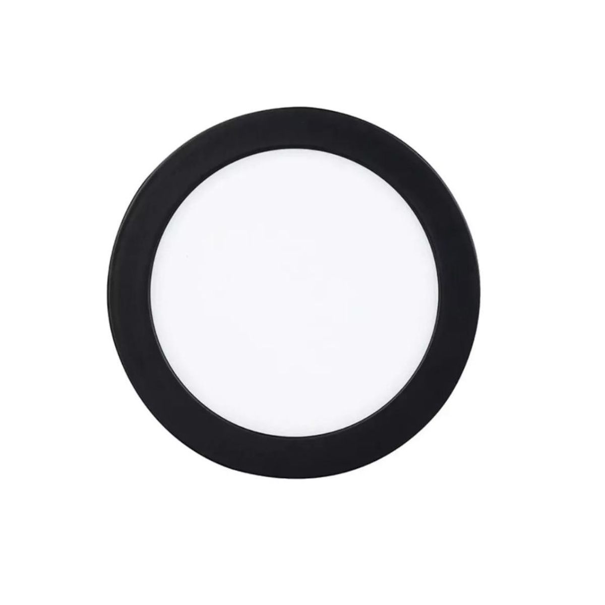 WANT - Panel Led Sobrepuesto 24w Borde Negro Luz Calida