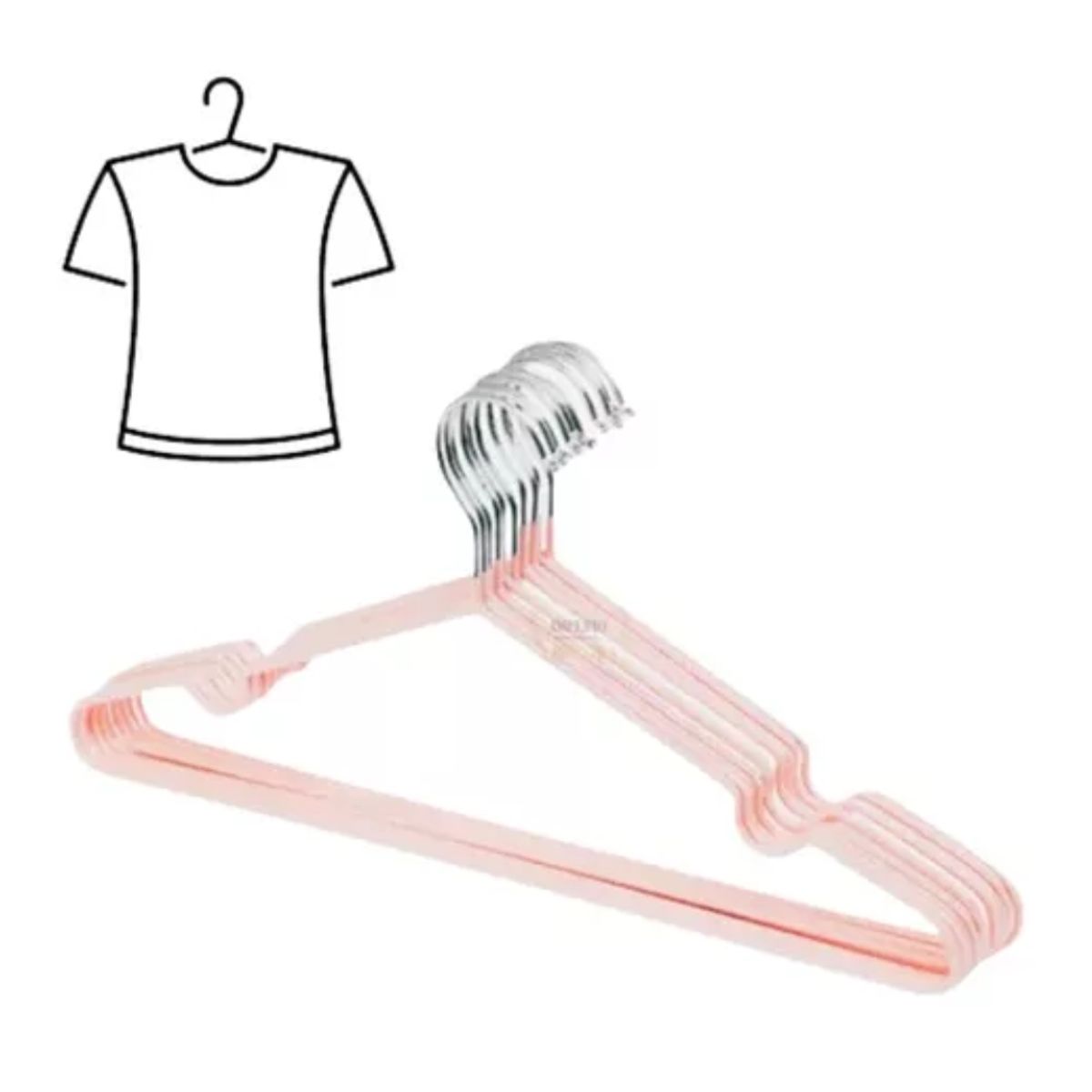 GENERICO - Ganchos, Colgadores Para Ropa Antideslizante 24 Unidades